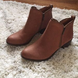 Lucky Brand brown booties NWT